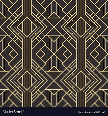 Abstract art deco seamless modern tiles pattern vector image