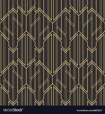 Abstract art deco seamless modern tiles pattern vector image