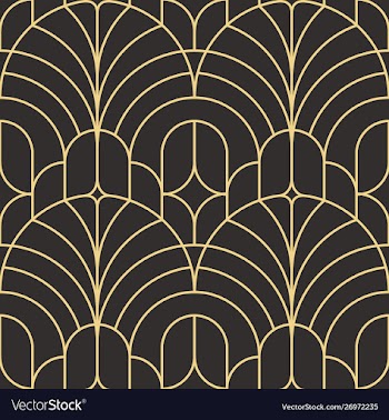 Abstract art deco seamless modern tiles pattern vector image