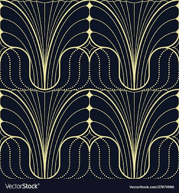 Abstract art deco seamless modern tiles pattern vector image