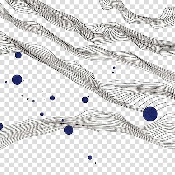Abstract art Drawing Watercolor painting, Black lines transparent background PNG clipart