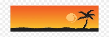 Abstract Art Landscape Palm Tree Scenery S - Sunsets And Palm Trees: Notebook