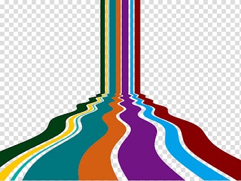 Abstract art Perspective, color pouring road transparent background PNG clipart
