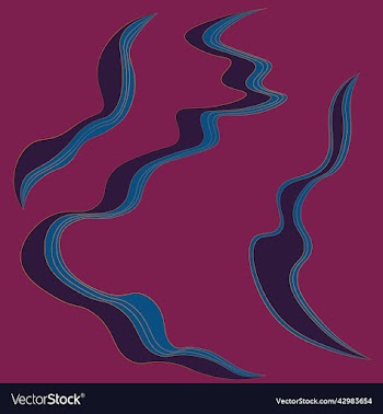 abstract art violet blue and yellow colours wave