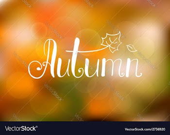  					Abstract autumn background vector image														