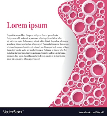 Abstract background for text with circles vector image