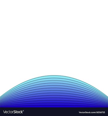 Abstract background from blue curves - poster vector image