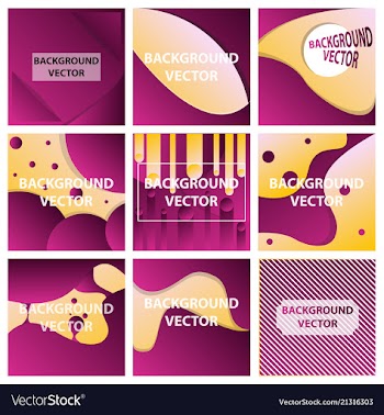Abstract background set art template design for vector image