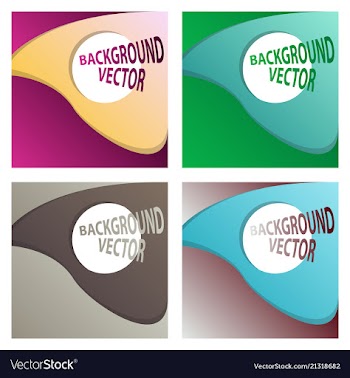 Abstract background set art template design for vector image
