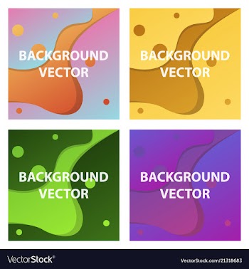 Abstract background set art template design for vector image