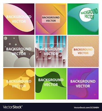 Abstract background set art template design for vector image