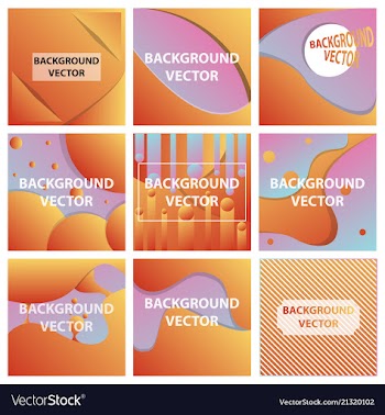 Abstract background set art template design for vector image