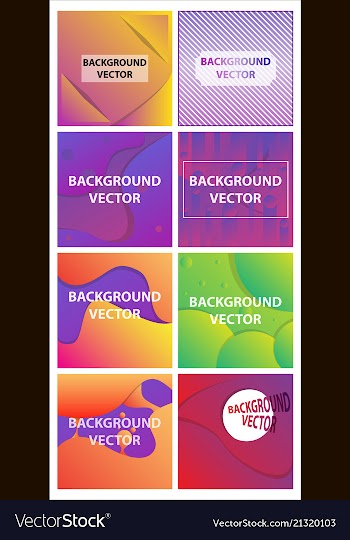 Abstract background set art template design for vector image
