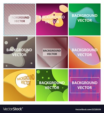 Abstract background set art template design for vector image