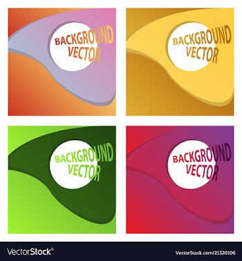 Abstract background set art template design for vector image