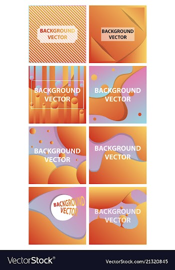 Abstract background set art template design for vector image