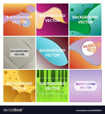 Abstract background set art template design for vector image