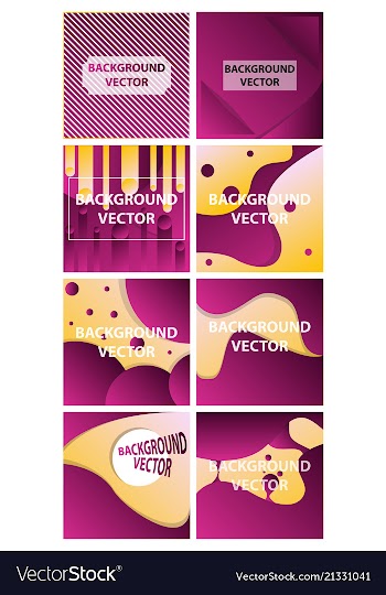 Abstract background set art template design for vector image