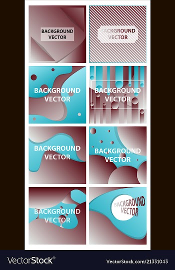 Abstract background set art template design for vector image