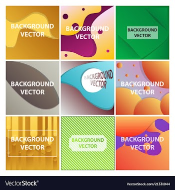 Abstract background set art template design for vector image