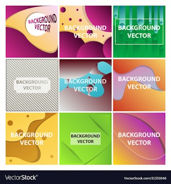 Abstract background set art template design for vector image