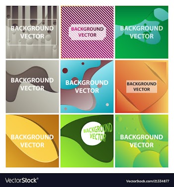 Abstract background set art template design for vector image