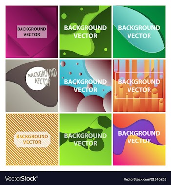 Abstract background set art template design for vector image
