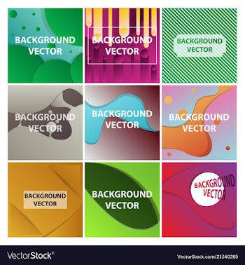Abstract background set art template design for vector image