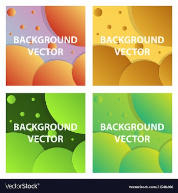 Abstract background set art template design for vector image