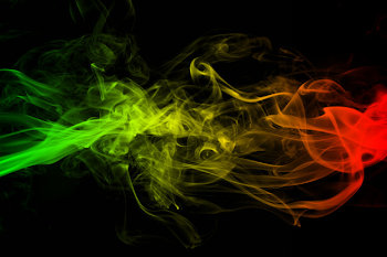 Abstract background smoke curves and wave reggae colors Photo ...