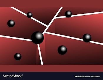 abstract background wall and balls