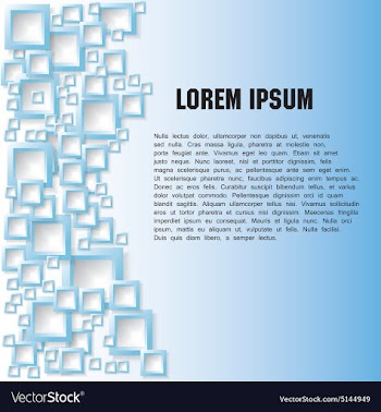 Abstract background with blue squares vector image