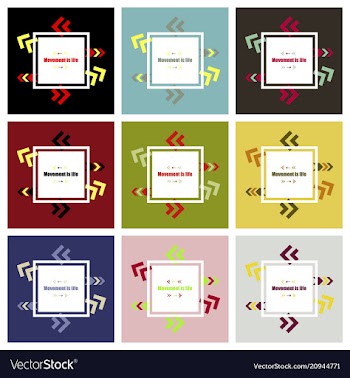 Abstract background with colorful arrows vector image