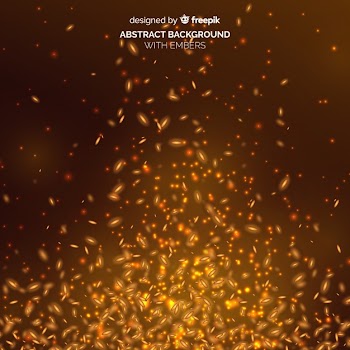 Abstract background with embers