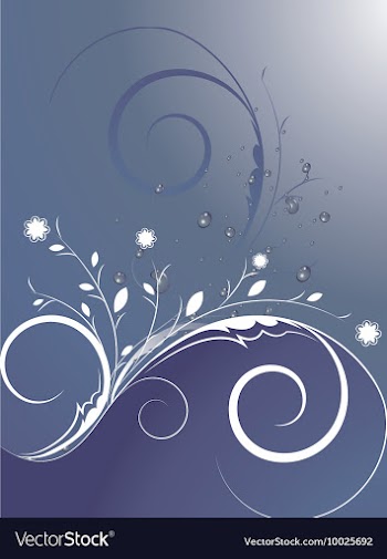Abstract background with floral vector image