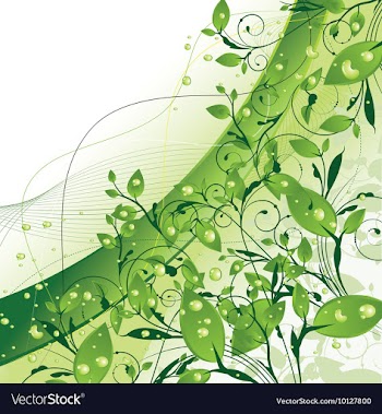 Abstract background with floral vector image