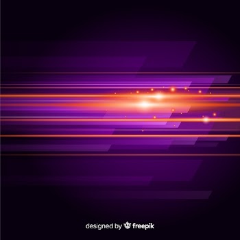 Abstract background with horizontal light movement Free Vector