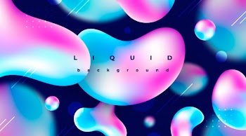 Abstract background with liquid elements Free Vector