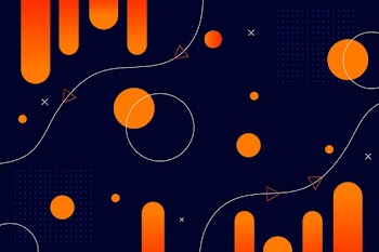 Abstract background with memphis elements Free Vector
