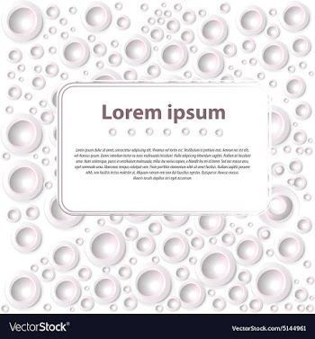 Abstract background with white circles for text vector image