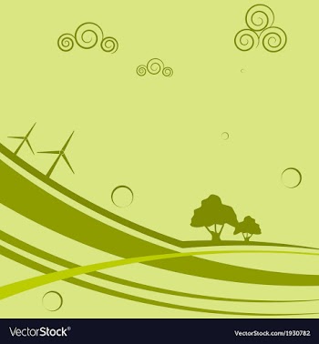 Abstract background with wind generators vector image