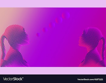 abstract background woman shape with purple blue