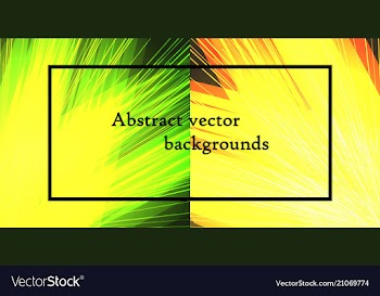 Abstract backgrounds set trendy multicolored vector image