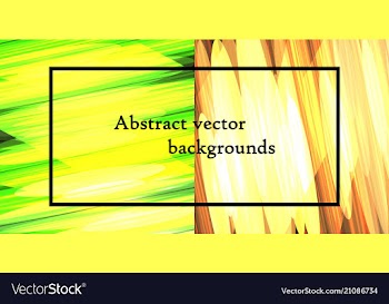 Abstract backgrounds set trendy multicolored vector image