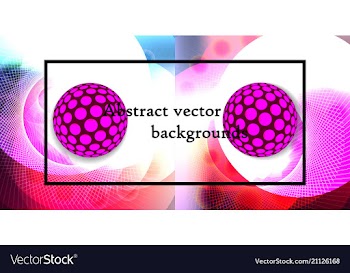 Abstract backgrounds set trendy multicolored vector image