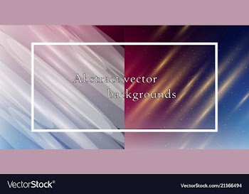 Abstract backgrounds set trendy multicolored vector image