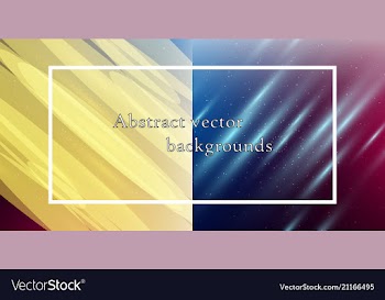 Abstract backgrounds set trendy multicolored vector image