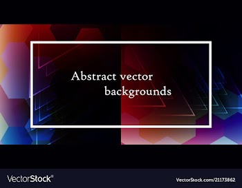 Abstract backgrounds set trendy multicolored vector image