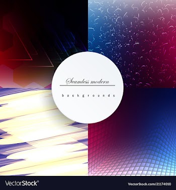 Abstract backgrounds set trendy multicolored vector image