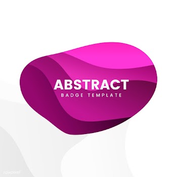 Abstract badge design in pink | Free stock vector - 463176